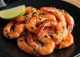 طريقة عمل روبيان مشوي بالفرن