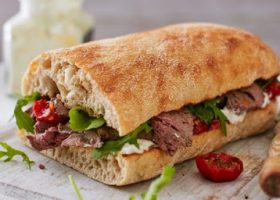 طريقة عمل ساندويش روست بيف