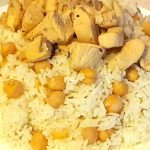 طريقة عمل أرز بالدجاج والحمص