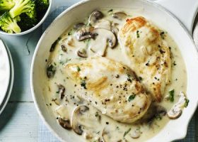 طريقة عمل دجاج بالكريمة