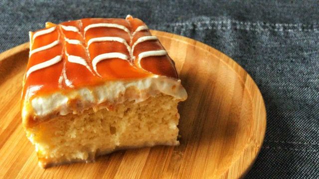 طريقة عمل كيك الحليب بالكراميل