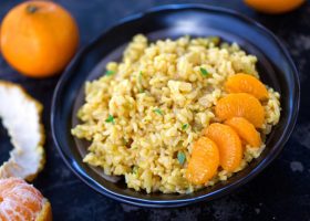 طريقة عمل أرز بالدجاج والبرتقال