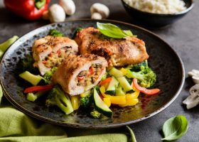 طريقة عمل رولات الدجاج المحشي لمرضى السكر