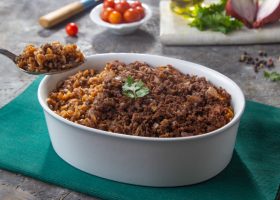 طريقة عمل لسان العصفور باللحمة المفرومة