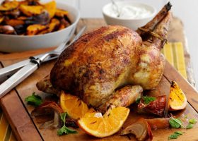 طريقة عمل دجاج مشوي بالبرتقال