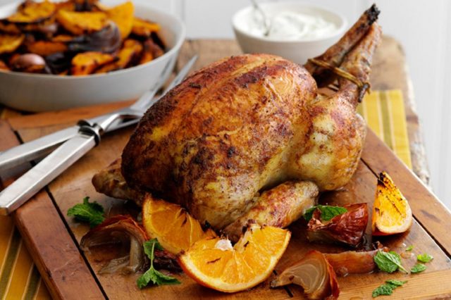 طريقة عمل دجاج مشوي بالبرتقال