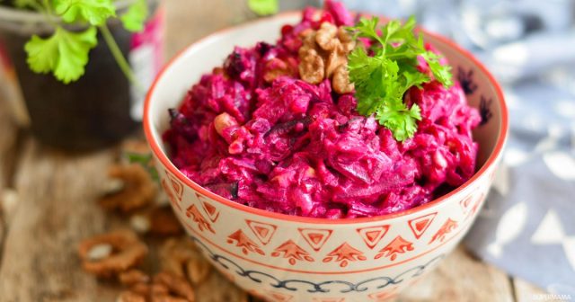 طريقة عمل سلطة البنجر بالزبادي