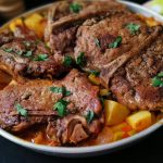 طريقة عمل صينية الريش بالبطاطس والبصل