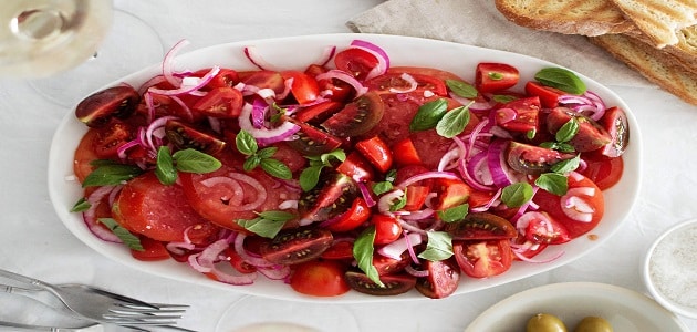 طريقة عمل سلطة الطماطم التركية الحارة