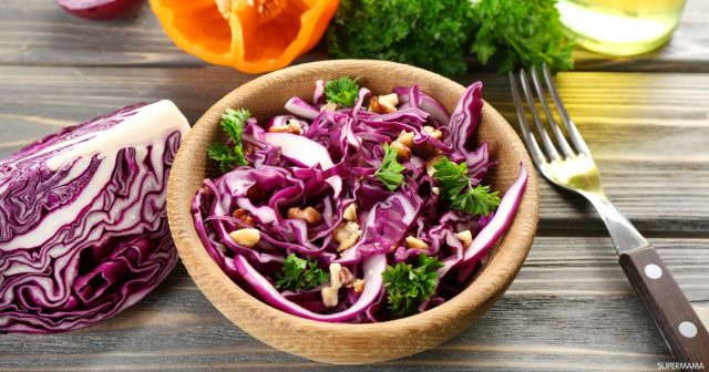 طريقة عمل سلطة الكرنب البنفسجى للدايت