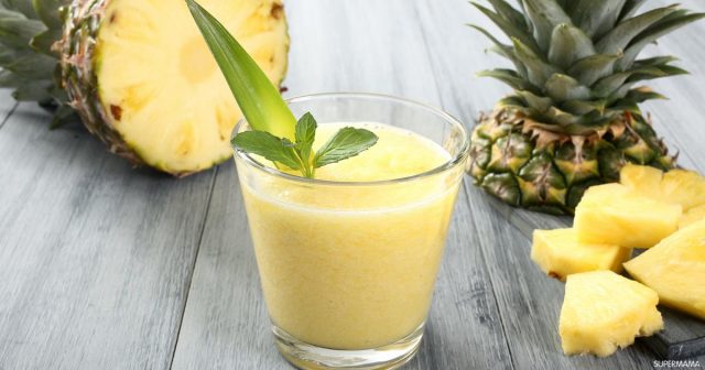 طريقة عمل سموثى اناناس