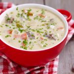 طريقة عمل شوربة الجمبري بزبدة الفول السوداني