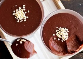 طريقة عمل مهلبية الشكولاتة الداكنة