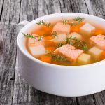 طريقة عمل شوربة السمك بالبطاطس والجزر