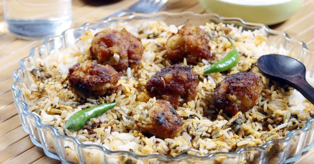 طريقة عمل بريانى بالكفتة