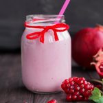 طريقة عمل سموثي الرمان والحليب