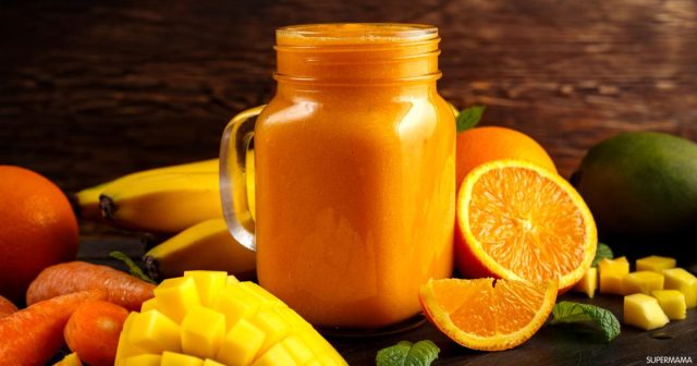 طريقة عمل سموثي المانجو بالبرتقال والزبادي