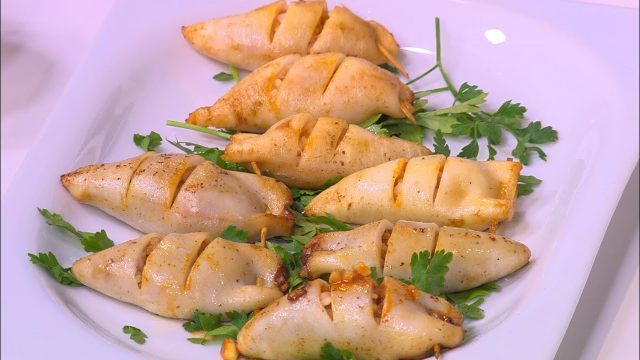 طريقة عمل السبيط المحشي بالفلفل والجبن