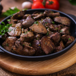 طريقة عمل كبدة الدجاج الحارة بدبس الرمان