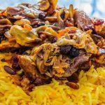 طريقة عمل أرز بالكاري واللحم والبطاطس