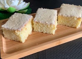 طريقة عمل كيك الرمل بالزبادي