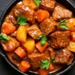 طريقة عمل مكعبات اللحم بالبطاطس والجزر
