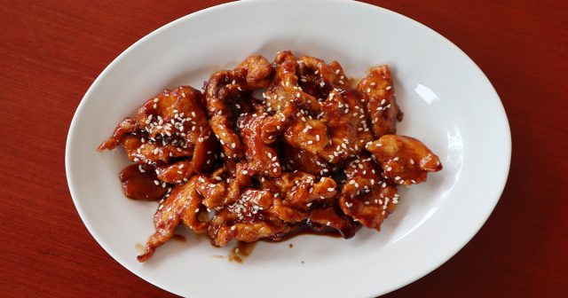 طريقة عمل دجاج كانتون بالسمسم