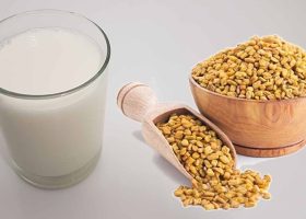 طريقة عمل مشروب حلبة بالحليب