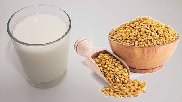 طريقة عمل مشروب حلبة بالحليب