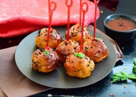 طريقة عمل كرات الدجاج بالمشروم