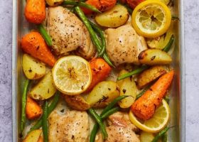 طريقة عمل صينية الدجاج بالبطاطس والليمون