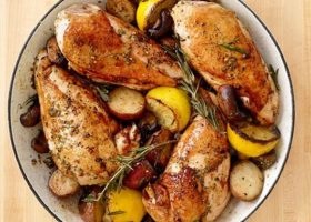 طريقة عمل أفخاذ الدجاج بالروزماري