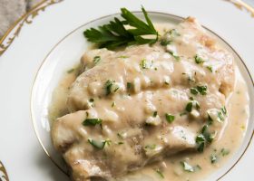 طريقة عمل السمك بالكريمة والمشروم