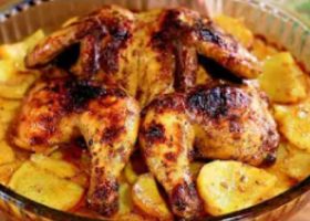 طريقة عمل صينية الدجاج بالبطاطس والبابريكا