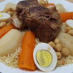 طريقة عمل الرشتة باللحم
