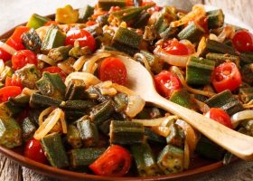 طريقة عمل سلطة البامية