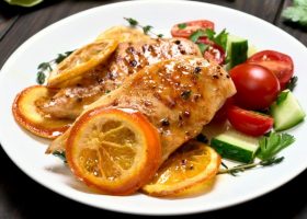 طريقة عمل صدور الدجاج بصوص البرتقال