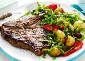 طريقة عمل ستيك مشوي بخل التفاح