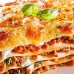 طريقة عمل لازانيا باللحم والفطر