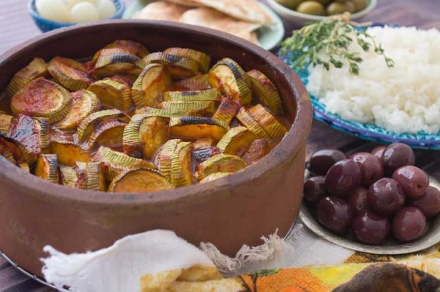 الكوسة المطبوخة في الفرن