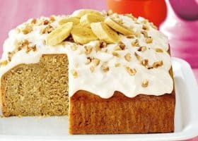 طريقة عمل كيكة موز بدون فرن