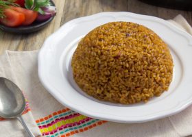 طريقة عمل أرز الصيادية البني بدون سمك