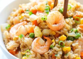 طريقة عمل أرز بفاهيتا الروبيان