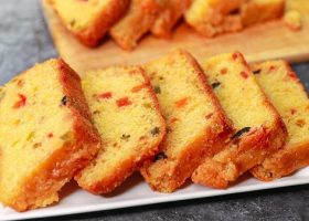 طريقة عمل انجلش كيك بالفواكه المجففه