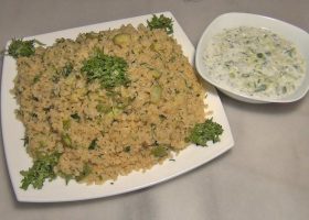 طريقة عمل برغل بالكوسا