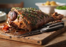 طريقة عمل اللحم المشوي بالفرن