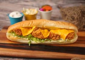 طريقة عمل ساندويش الزنجر بالكريمة