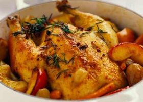 طريقة عمل طاجن الدجاج بالبطاطس