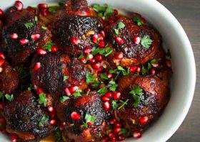 طريقة عمل الدجاج المشوي بدبس الرمان