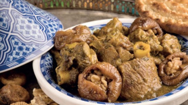 طريقة عمل طاجين اللحم بالتين المجفف